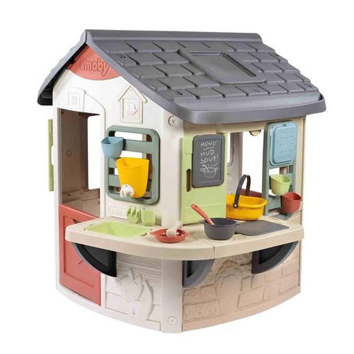 Smoby Casa Con Cocina De Barro Incluye 11 accesorios Smoby Casa Con Cocina De Barro Incluye 11 accesorios
