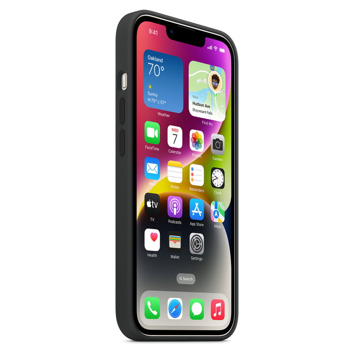 Apple MW5R3ZM/A Funda de Silicona con MagSafe para iPhone 14 - Medianoche