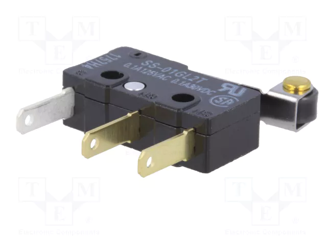 Aratas (Formerly Omron Components) Microconmutador SNAP ACTION SS-01GL2T SPDT Aratas (Formerly Omron Components) Microconmutador SNAP ACTION SS-01GL2T SPDT