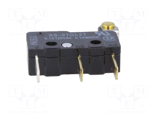 Aratas (Formerly Omron Components) Microconmutador SNAP ACTION SS-01GL2T SPDT Aratas (Formerly Omron Components) Microconmutador SNAP ACTION SS-01GL2T SPDT