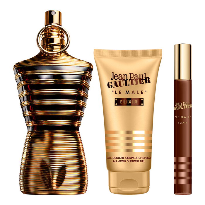 Jean Paul Gaultier Le Male Elixir Set de 3 piezas con Eau de Parfum y Gel de Ducha
