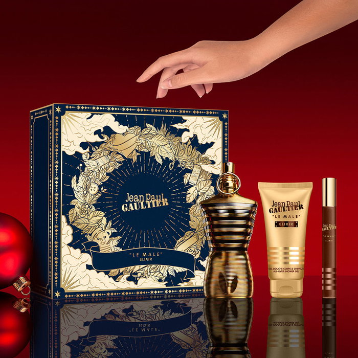 Jean Paul Gaultier Le Male Elixir Set de 3 piezas con Eau de Parfum y Gel de Ducha