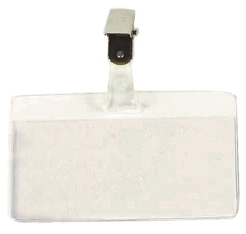 Funda Distintivo Iberplas Transparente Apaisada Con Pinza 53X100Mm Paquete De 100 Funda Distintivo Iberplas Transparente Apaisada Con Pinza 53X100Mm Paquete De 100