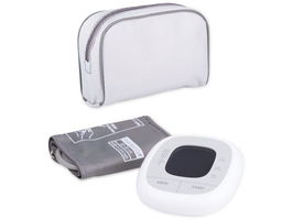 GRUNDIG Tensiómetro de Brazo Digital para Presión Arterial - Monitor de Muñeca, Detección de Arritmia, Pantalla Grande, Brazalete Ajustable, Memoria para 2 Usuarios