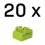 Lindy Bloqueador de puerto RJ-45 verde ABS 20 piezas