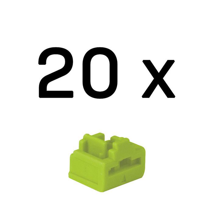 Lindy 47895 Bloqueador de puerto RJ-45 Verde (20 piezas)