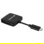 Transcend TS-RDC3 Lector de Tarjetas SD/microSD USB 3.2 Tipo C Negro