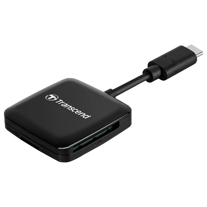 Transcend TS-RDC3 Lector de Tarjetas SD/microSD USB 3.2 Tipo C Negro