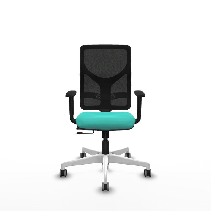 PIQUERAS Y CRESPO Silla de oficina Motilla Sincro/Traslack Turquesa y Negro
