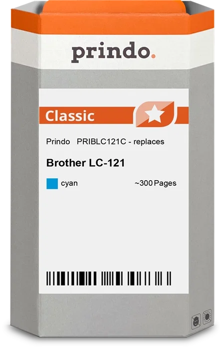 Prindo Classic Cartucho de Tinta Cian Compatible con Brother LC121C – 300 Páginas Prindo Classic Cartucho de Tinta Cian Compatible con Brother LC121C – 300 Páginas