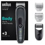 Braun BodyGroomer BG5340 Negro, Plata
