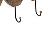 DKD Home Decor Perchero Pared Alpino Marron Negro Metal Mango 5 x 18 x 29 cm (2 Unidades)