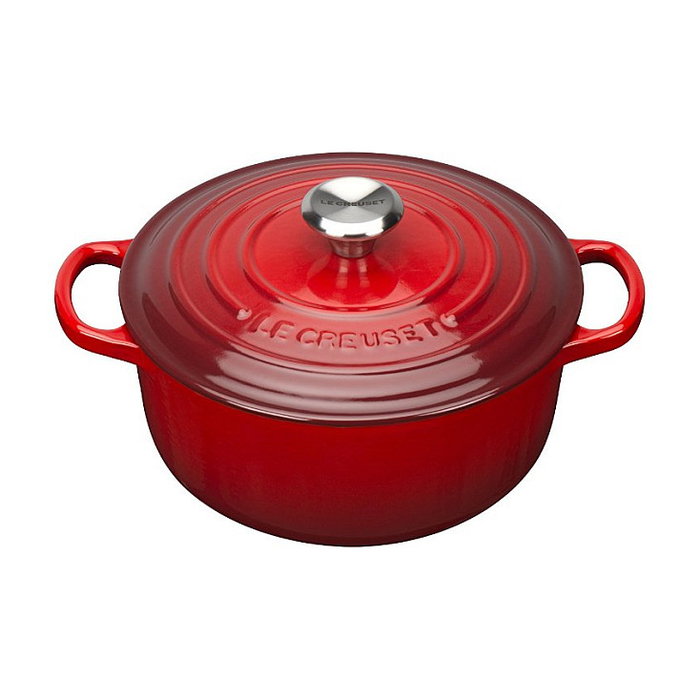 Le Creuset Signature Cacerola redonda 20 cm rojo cereza Le Creuset Signature Cacerola redonda 20 cm rojo cereza