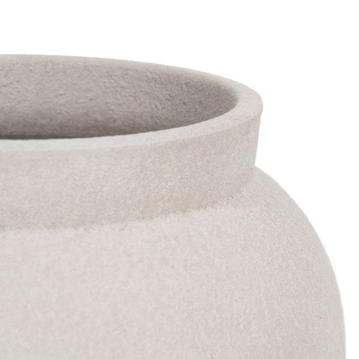 Macetero Blanco Cerámica Decoración 31 X 31 X 28 cm