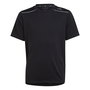 Camiseta de Manga Corta Infantil Adidas Aeroready Negro 40,5