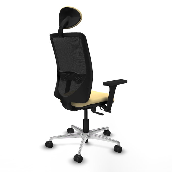 PIQUERAS Y CRESPO Silla de oficina Zulema con mecanismo Sincro/Traslack, Crema y Negro PIQUERAS Y CRESPO Silla de oficina Zulema con mecanismo Sincro/Traslack, Crema y Negro