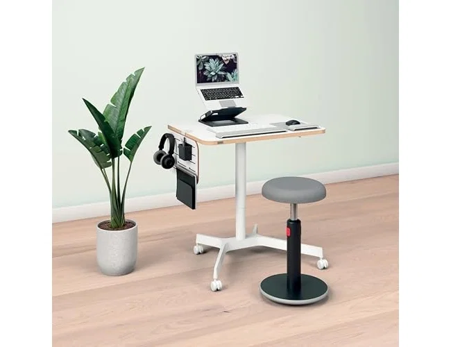 LEITZ Mesa Ergo Elevable Neumática Blanca
