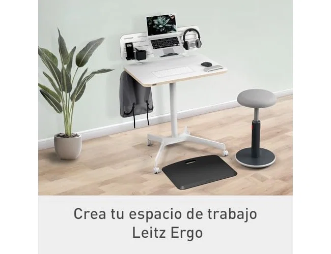 LEITZ Mesa Ergo Elevable Neumática Blanca