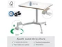 LEITZ Mesa Ergo Elevable Neumática Blanca