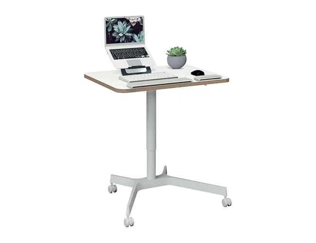 LEITZ Mesa Ergo Elevable Neumática Blanca