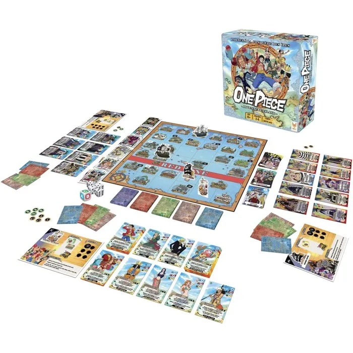 Topi Games Juego de Mesa de Estrategia One Piece - 2 Modos de Juego, 90 Piezas, +8 Años