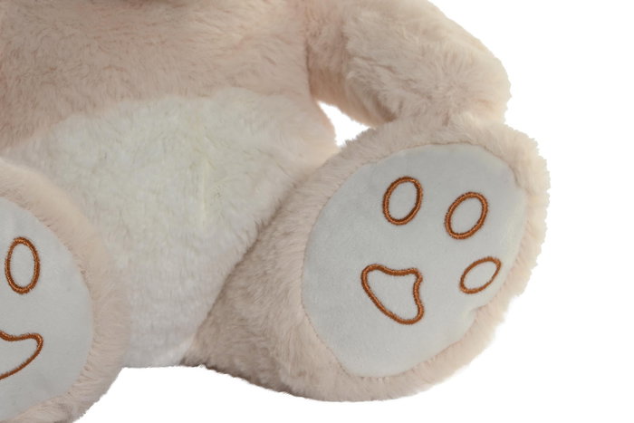 DKD Home Decor Peluche Oso Beige Poliester 23 x 30 x 25 cm (4 Unidades)