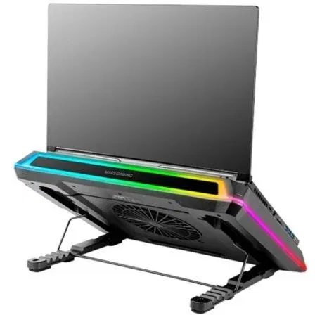 Mars Gaming Soporte Refrigerante MNBC-ULTRA para Portátiles hasta 18" con Iluminación LED RGB