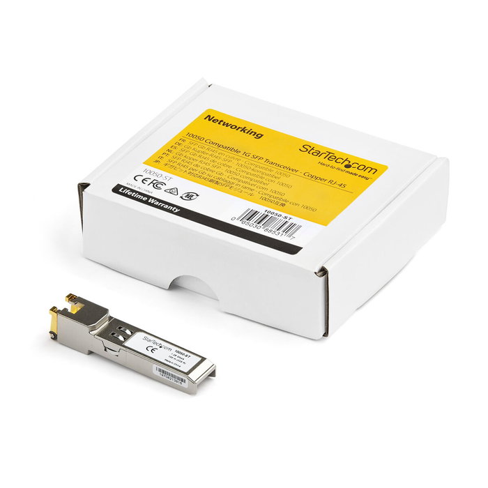 StarTech.com Módulo Transceptor SFP Compatible con Extreme Networks 10050 10/100/1000Base-TX (10050-ST)