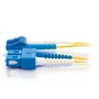 C2G 85587 Cable de Fibra Óptica e InfiniBand LC-SC, 2 Metros, OFNR, Amarillo, Monomodo, Full Duplex