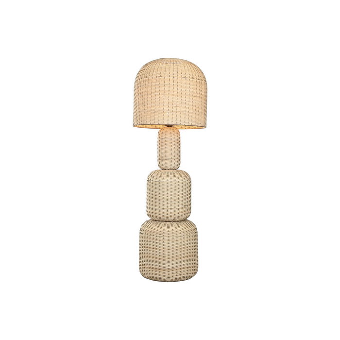 DKD Home Decor Lámpara de pie de ratán beige