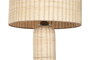 DKD Home Decor Lámpara de pie de ratán beige