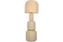 DKD Home Decor Lámpara de pie de ratán beige