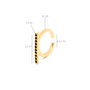 Shabama Manhattan Black Anillo Oro Brillo