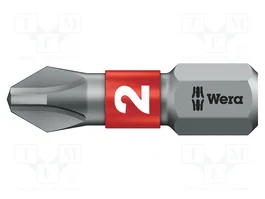 WERA Punta de destornillador Phillips PH2 BiTorsion 25 mm