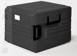 Rieber Thermoport Polipropileno 104L Negro - Termoportón para Transporte con Capacidad 104 Litros, Hasta 6000K