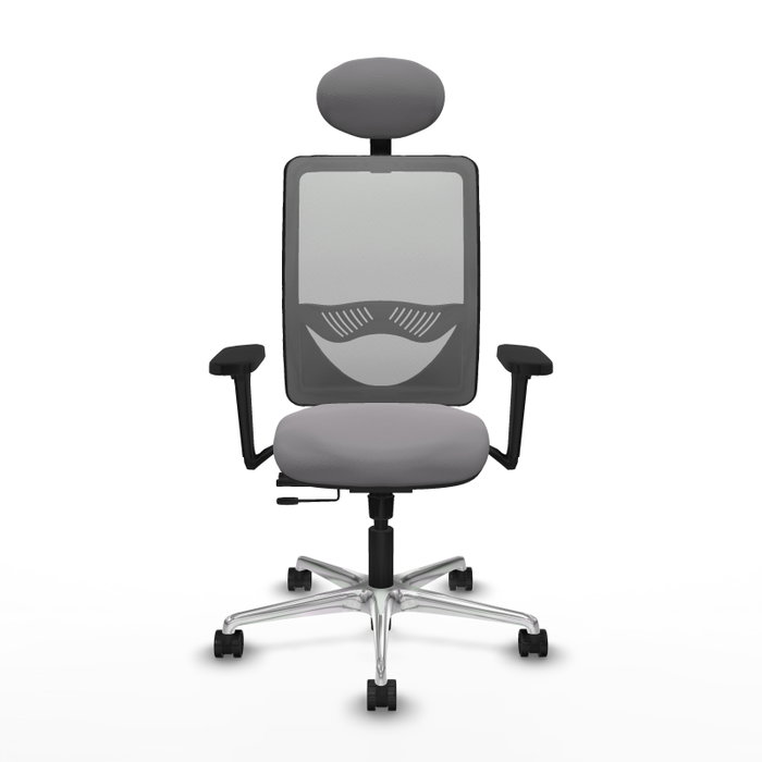 PIQUERAS Y CRESPO Silla de oficina Zulema Gris con Mecanismo Sincro/Traslack PIQUERAS Y CRESPO Silla de oficina Zulema Gris con Mecanismo Sincro/Traslack