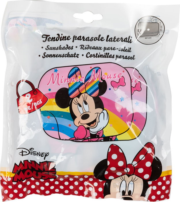 Disney Minnie Cortinas Laterales 44x35 cm 2Pz CZ10242 Protección UV Coche