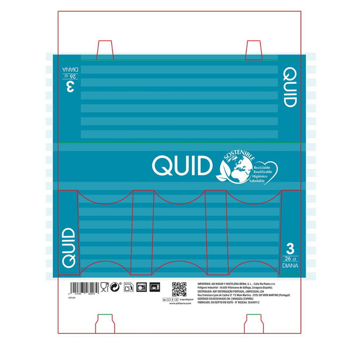 Set 3 Vasos Bajos Vidrio Diana Quid 26 cL Set 3 Vasos Bajos Vidrio Diana Quid 26 cL