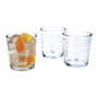 Quid Set de 3 Vasos Bajos Diana de Vidrio 26 cL
