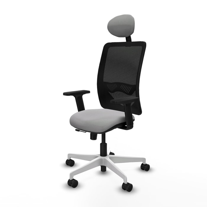 PIQUERAS Y CRESPO Silla de oficina Zulema con mecanismo Sincro/Traslack, Gris claro y Negro PIQUERAS Y CRESPO Silla de oficina Zulema con mecanismo Sincro/Traslack, Gris claro y Negro
