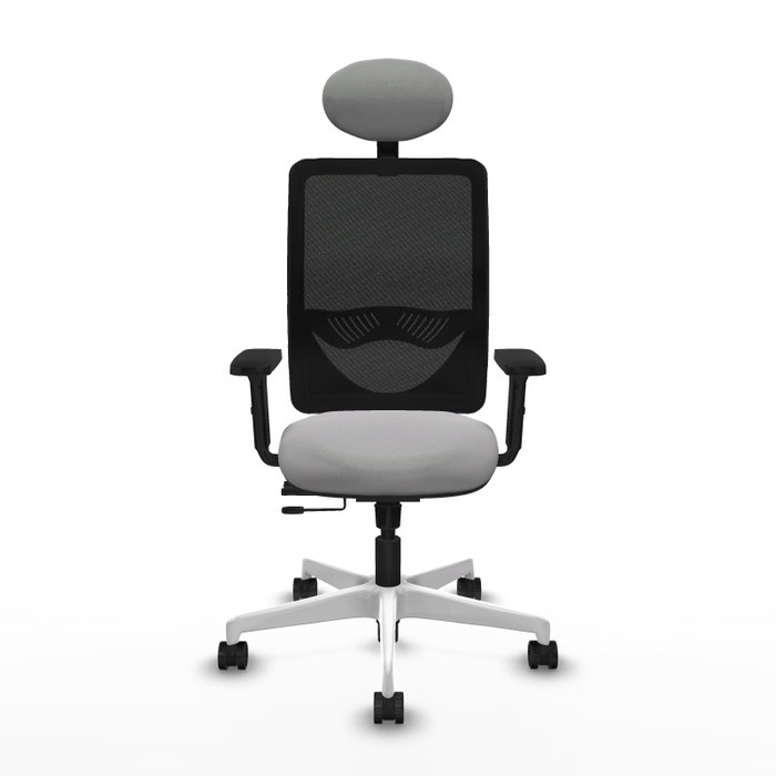 PIQUERAS Y CRESPO Silla de oficina Zulema con mecanismo Sincro/Traslack, Gris claro y Negro PIQUERAS Y CRESPO Silla de oficina Zulema con mecanismo Sincro/Traslack, Gris claro y Negro