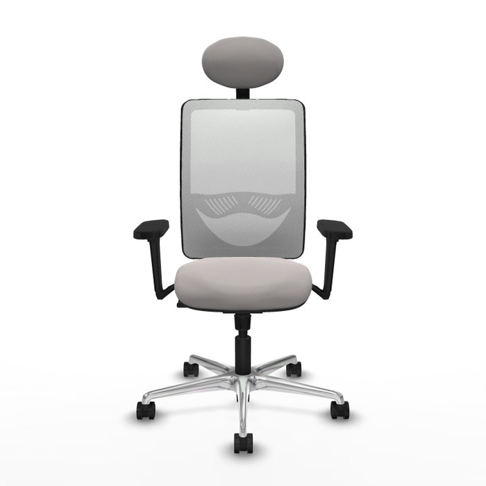 PIQUERAS Y CRESPO Silla de oficina Zulema Blanca con Mecanismo Sincro y Brazos 3D PIQUERAS Y CRESPO Silla de oficina Zulema Blanca con Mecanismo Sincro y Brazos 3D