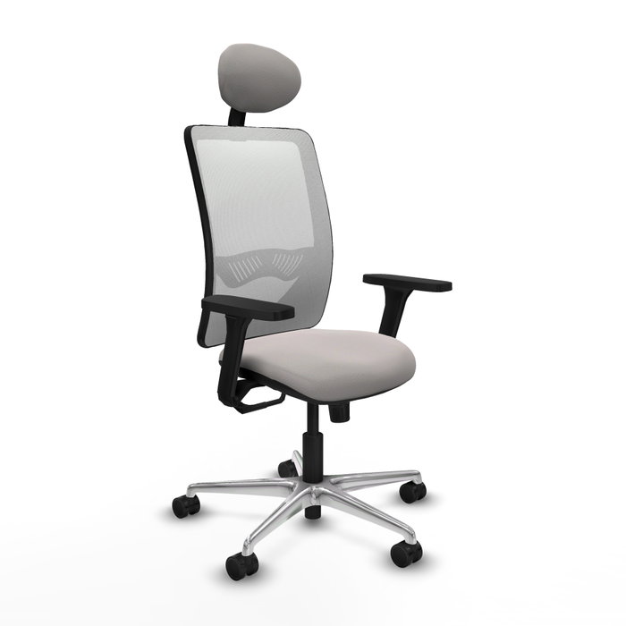 PIQUERAS Y CRESPO Silla de oficina Zulema Blanca con Mecanismo Sincro y Brazos 3D PIQUERAS Y CRESPO Silla de oficina Zulema Blanca con Mecanismo Sincro y Brazos 3D
