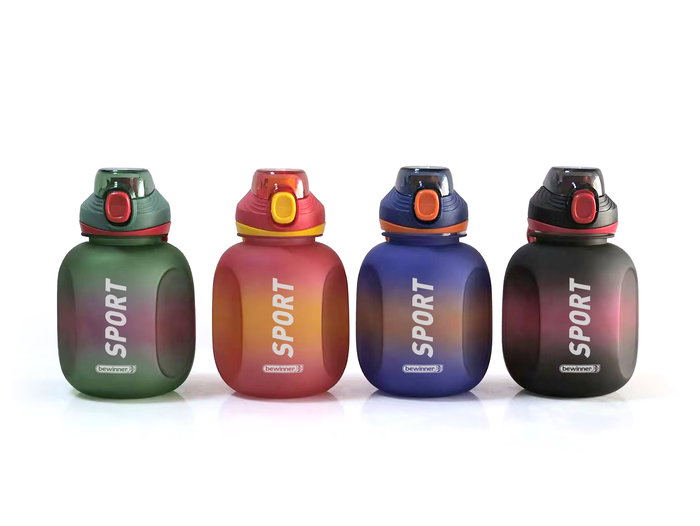 Inde Botella Sport Agua Multicol. 1000 ml - Alto 18,7 cm, Ancho 10,7 cm (12 Unidades)