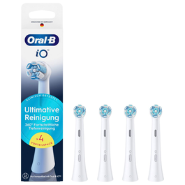 Oral-B Cabezal de Cepillo de Dientes iO Sonic Ultimative Reinigung, Blanco, Pack de 4, Ref. 8700216195027
