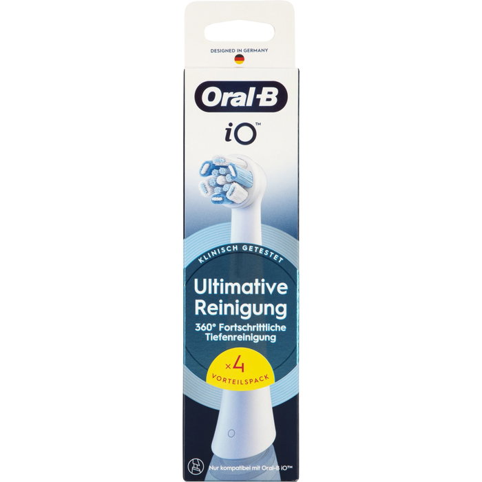Oral-B Cabezales de Repuesto iO Ultimate Cleaning, Pack de 4