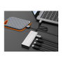 Conceptronic HUBBIES16G Hub USB-C de 4 puertos, 10 Gbps, Gris