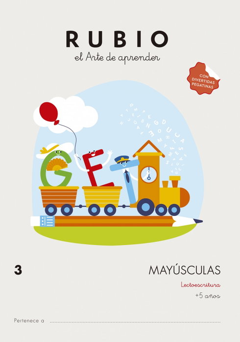 Rubio Cuaderno Mayúsculas 3 A4