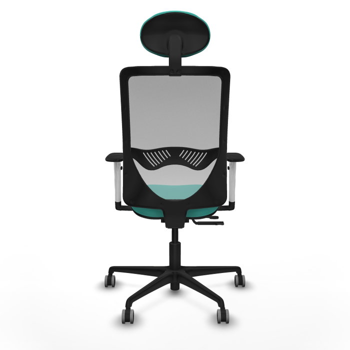 PIQUERAS Y CRESPO Silla de oficina Zulema con mecanismo Sincro/Traslack, Turquesa y Gris PIQUERAS Y CRESPO Silla de oficina Zulema con mecanismo Sincro/Traslack, Turquesa y Gris
