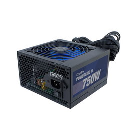 CoolBox Powerline III 750 Fuente de Alimentación ATX 750W 80+ Bronze - Ventilador 120mm Negro - Para PC Gaming